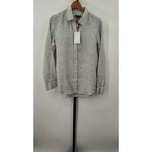 Quince Blue/White Striped Women's Top